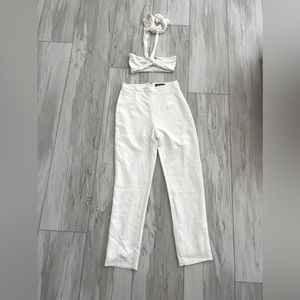 BABYBOO FASHION Kimora Pants and Sira Top WHITE XS